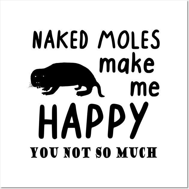 cutest animal in the world naked mole rat saying men Wall Art by FindYourFavouriteDesign